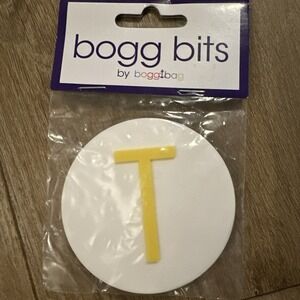 New Original BOGG BITS Bag Charm Letter‎ T For Bogg Bag - SEALED